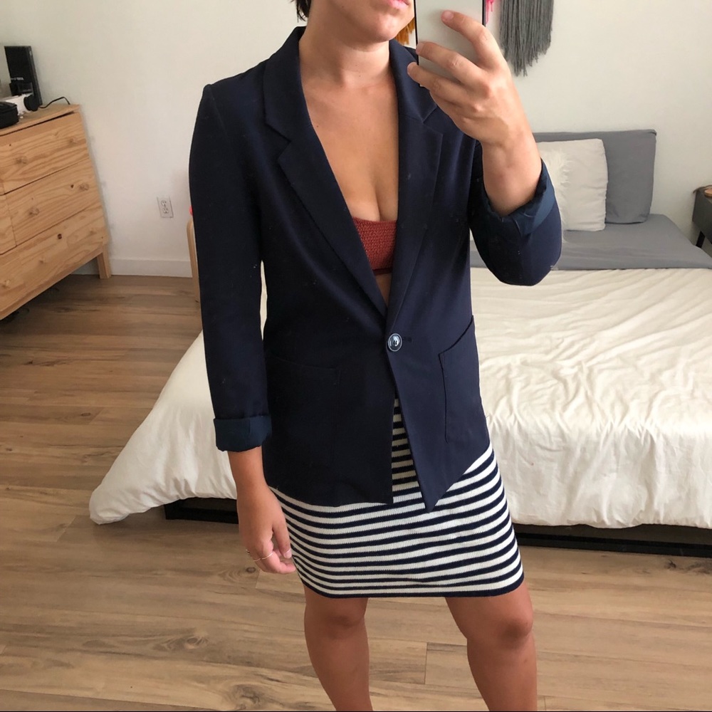 H&M Navy Blue Blazer